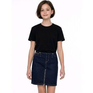 Tommy Hilfiger Blue Jean Zip Juniors Denim Skirt Size 7